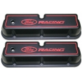 1965-73 Ford Racing Tall Valve Cover Black with Red Ford Racing Logo